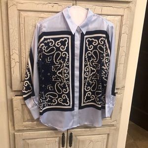 Scotch and soda silk button down